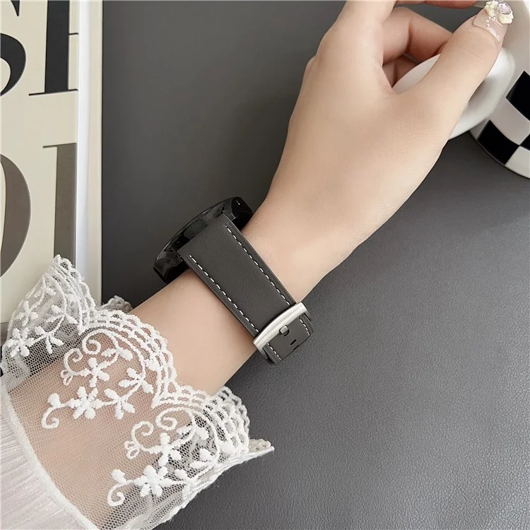 Pulseira de Couro Universal de 20mm para Relógio - Substituição Ajustável - Preto