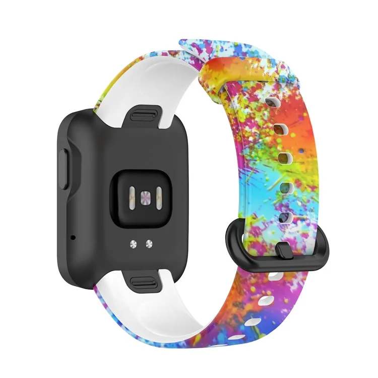 Padrão Colorido Impresso Relógio De Relógio De Silicone Para Relógio Xiaomi Redmi / Mi Watch Lite. - Impressão Colorida