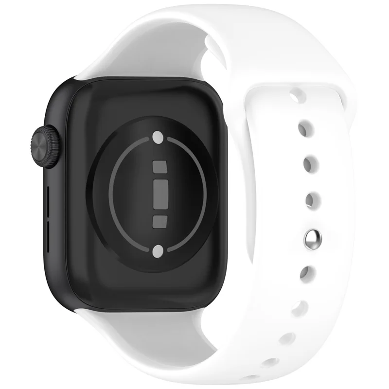 For Honor Watch 5 Silicone Watch Band Reverse Buckle Wrist Strap - White