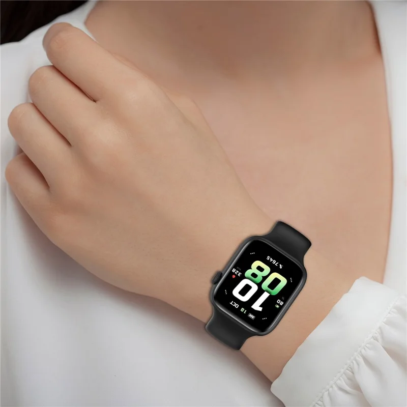 For Honor Watch 5 Silicone Watch Band Reverse Buckle Wrist Strap - White