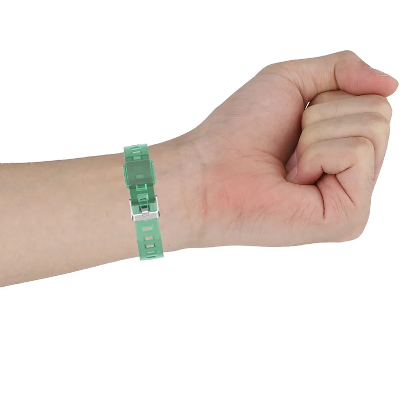 Transparent Silicone Smart Watch Band Replacement for Xiaomi Mi Band 3/4 - Yellow