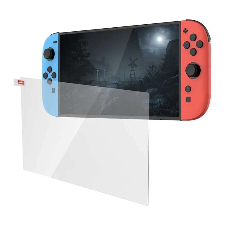 DOBE TNS-3166 Lot de 2 Protecteurs d'écran en Verre Trempé Haute Définition Anti-Traces pour Console de Jeu Nintendo Switch