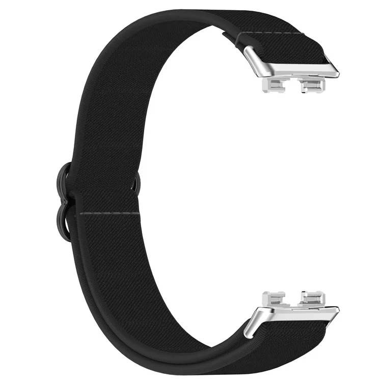 Watch Band for Huawei Band 10 NFC / 10 / 9 NFC / 9 / 8 NFC / 8 Nylon Elastic Braided Strap - Black
