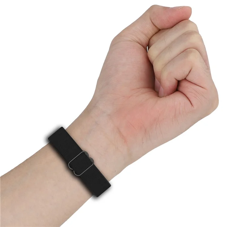 Watch Band for Huawei Band 10 NFC / 10 / 9 NFC / 9 / 8 NFC / 8 Nylon Elastic Braided Strap - Black
