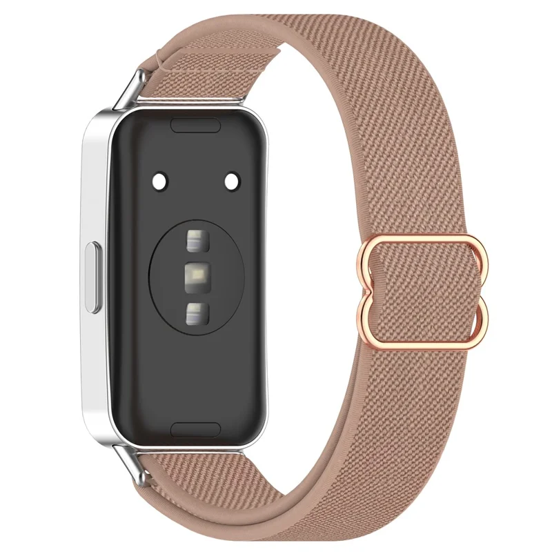 Watch Band for Huawei Band 10 NFC / 10 / 9 NFC / 9 / 8 NFC / 8 Nylon Elastic Braided Strap - Pink