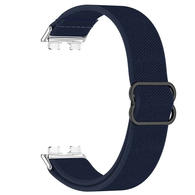 Watch Band for Huawei Band 10 NFC / 10 / 9 NFC / 9 / 8 NFC / 8 Nylon Elastic Braided Strap - Midnight Blue