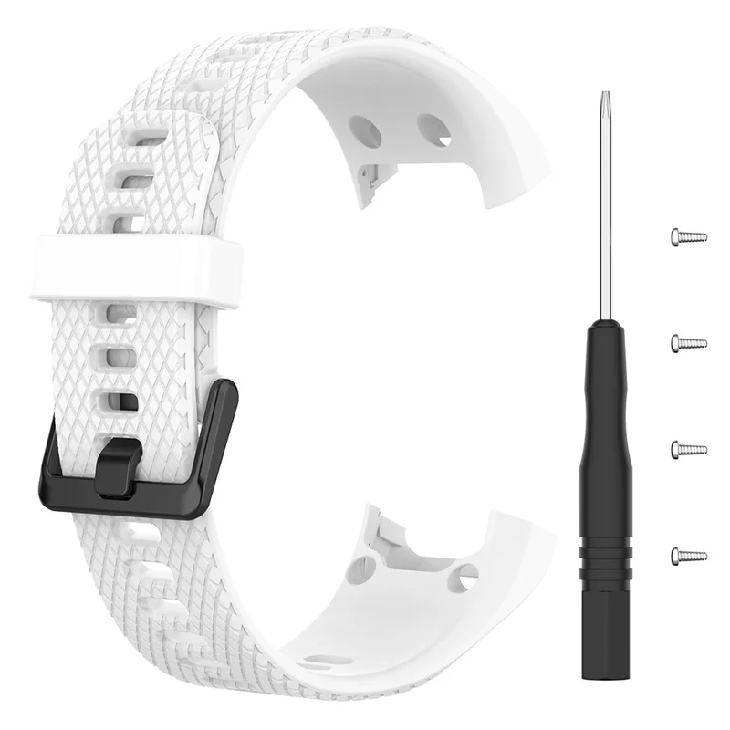 Per Garmin Vivosmart HR Cinturino di Ricambio Fascia in Silicone Testurizzata con Cacciavite - Bianco