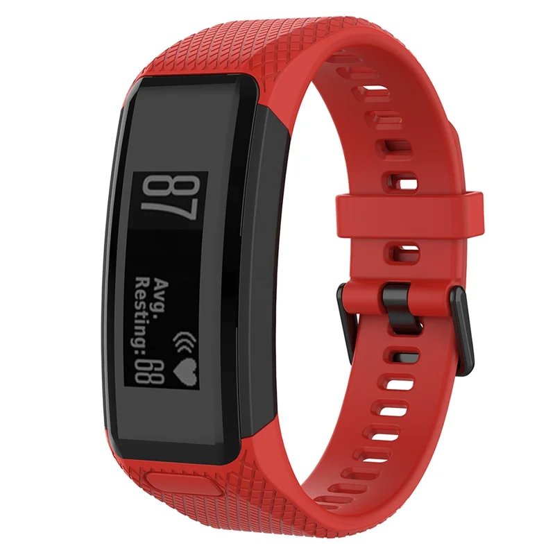 Correa de Repuesto Texturizada de Silicona con Destornillador para Garmin Vivosmart HR - Rojo