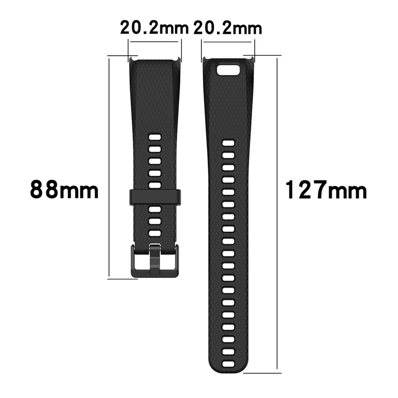 For Garmin Vivosmart HR Replacement Strap Textured Silicone Watch Band with Screwdriver - Lake Blue
