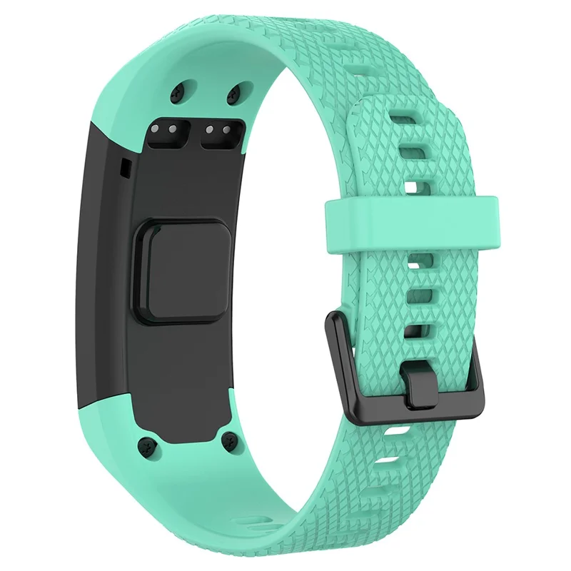 For Garmin Vivosmart HR Replacement Strap Textured Silicone Watch Band with Screwdriver - Lake Blue