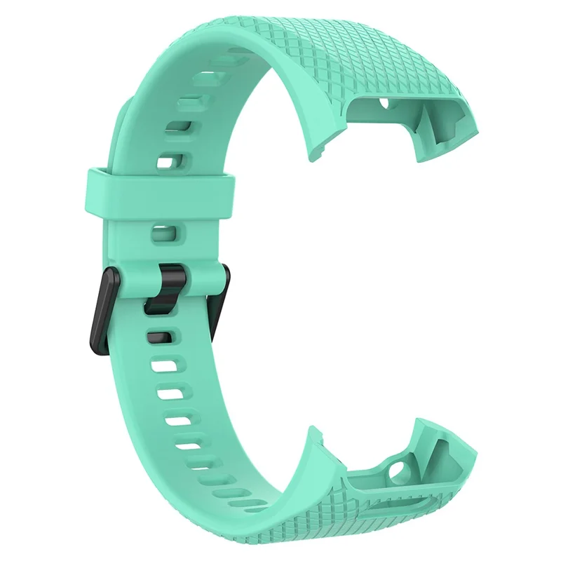 For Garmin Vivosmart HR Replacement Strap Textured Silicone Watch Band with Screwdriver - Lake Blue
