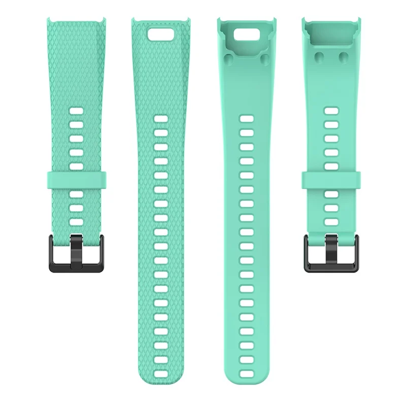 For Garmin Vivosmart HR Replacement Strap Textured Silicone Watch Band with Screwdriver - Lake Blue