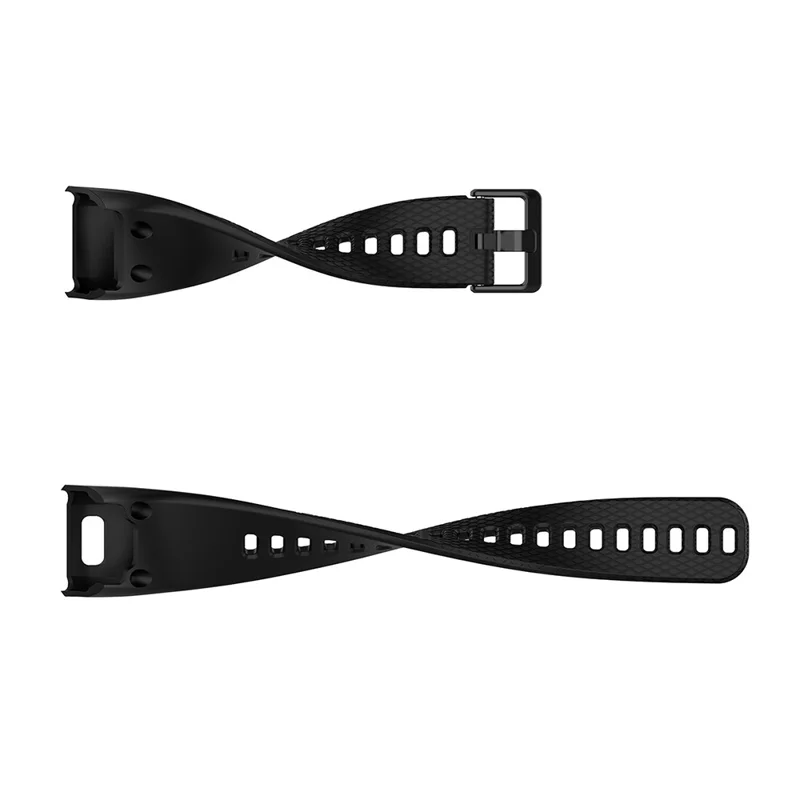 For Garmin Vivosmart HR Replacement Strap Textured Silicone Watch Band with Screwdriver - Lake Blue