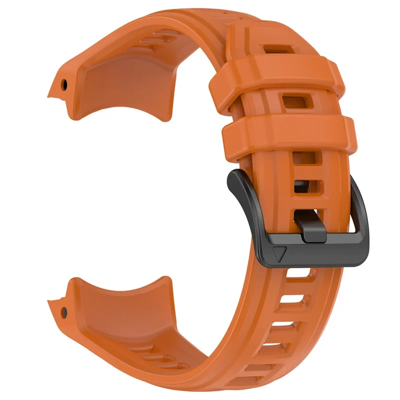 For Garmin Instinct 3 45mm Watch Band 22mm Silicone Replacement Strap - Dark Orange