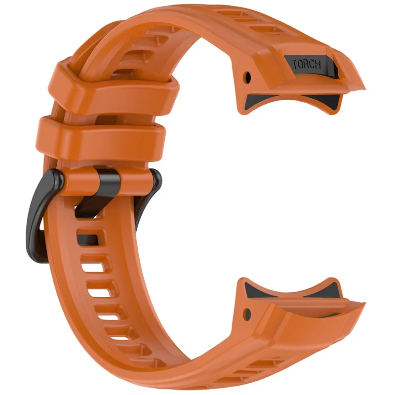 For Garmin Instinct 3 45mm Watch Band 22mm Silicone Replacement Strap - Dark Orange