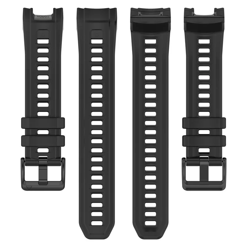For Garmin Instinct 3 45mm Watch Band 22mm Silicone Replacement Strap - Dark Orange