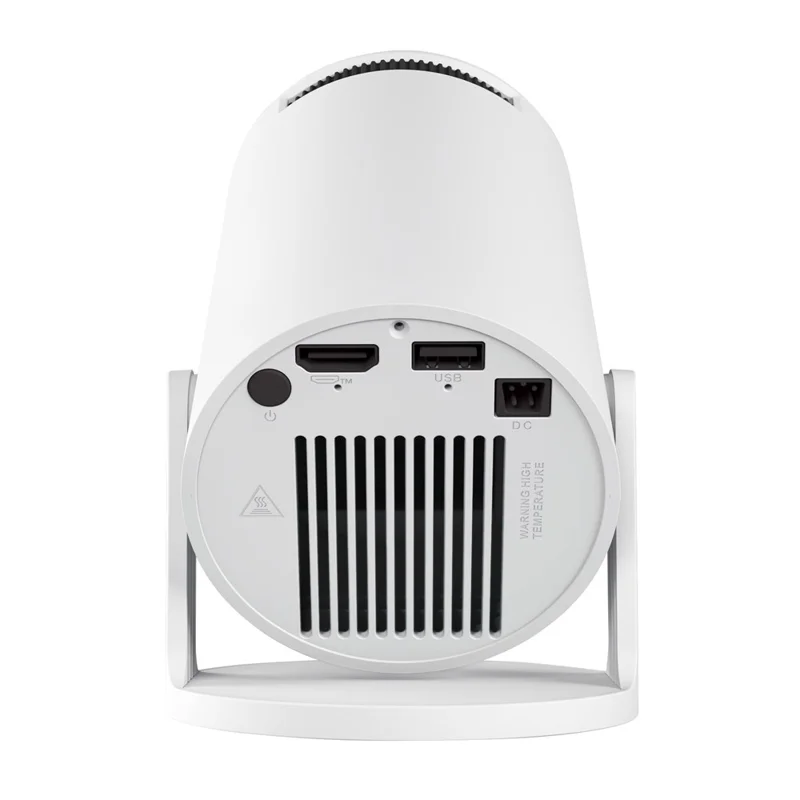 HY300 Pro+ Android 11.0 Mini Projector WiFi6 Bluetooth-Compatible 5.4 HD 720P 170 ANSI Lumens Home Theater Projector - EU Plug