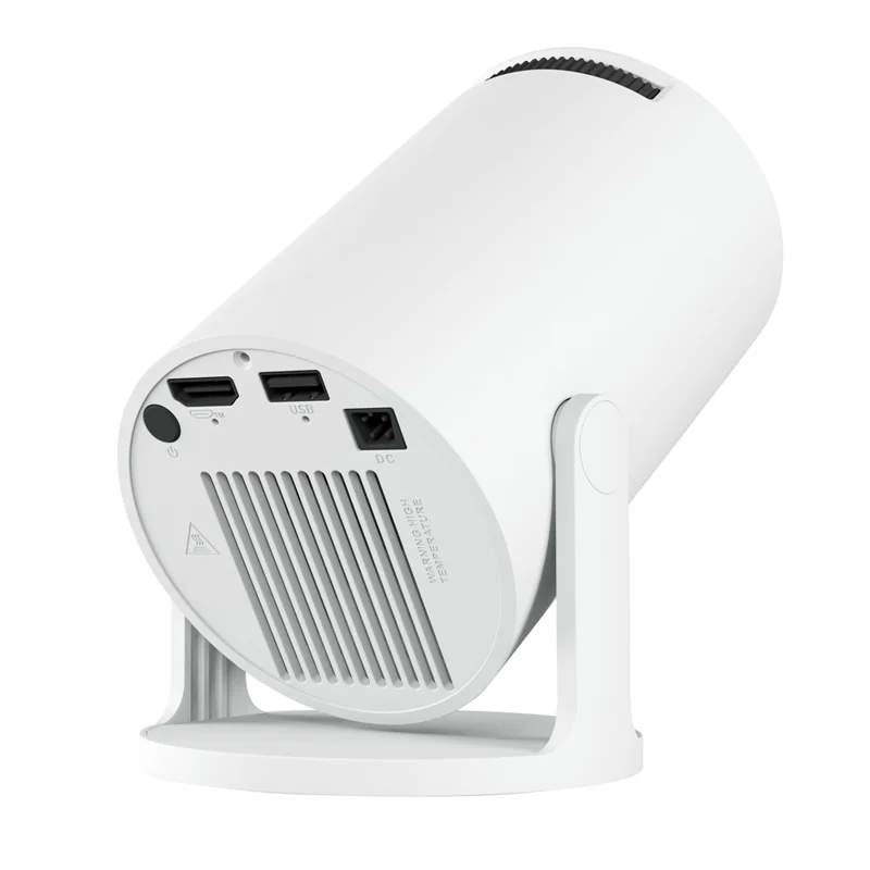 HY300 Pro+ Android 11.0 Mini Projector WiFi6 Bluetooth-Compatible 5.4 HD 720P 170 ANSI Lumens Home Theater Projector - UK Plug