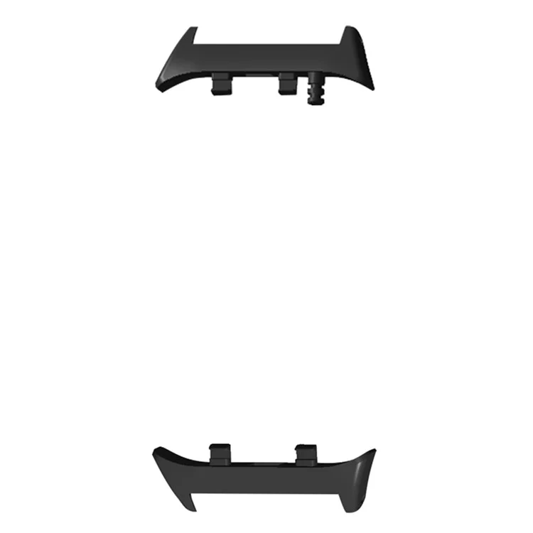 1 Pair For Huawei Watch D2 Watchband Connectors 20mm Inner Diameter Metal Adapters (Bypass Air Pressure Detection Alert) - Black