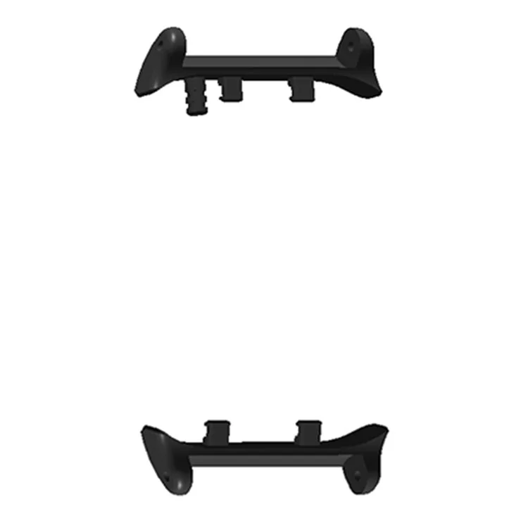 1 Pair For Huawei Watch D2 Watchband Connectors 20mm Inner Diameter Metal Adapters (Bypass Air Pressure Detection Alert) - Black