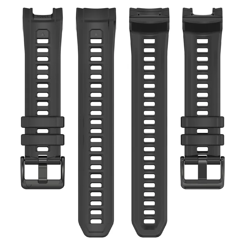 26mm Silicone Strap For Garmin Instinct 3 Solar  /  Instinct 3 AMOLED 50mm Replacement Watch Band - Black