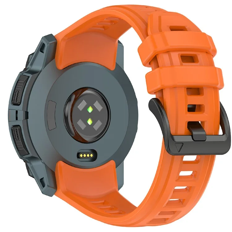 26mm Silicone Strap For Garmin Instinct 3 Solar  /  Instinct 3 AMOLED 50mm Replacement Watch Band - Orange