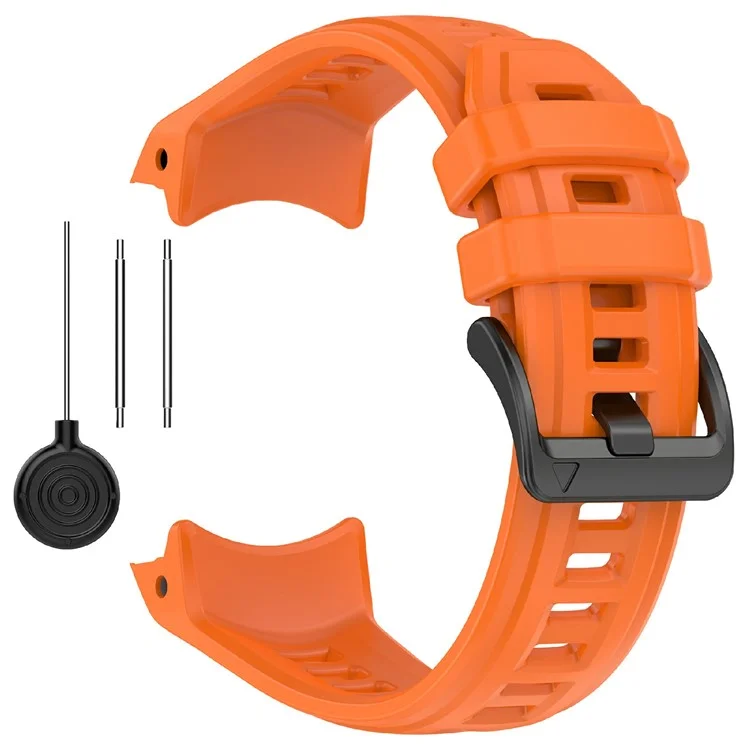 26mm Silicone Strap For Garmin Instinct 3 Solar  /  Instinct 3 AMOLED 50mm Replacement Watch Band - Orange