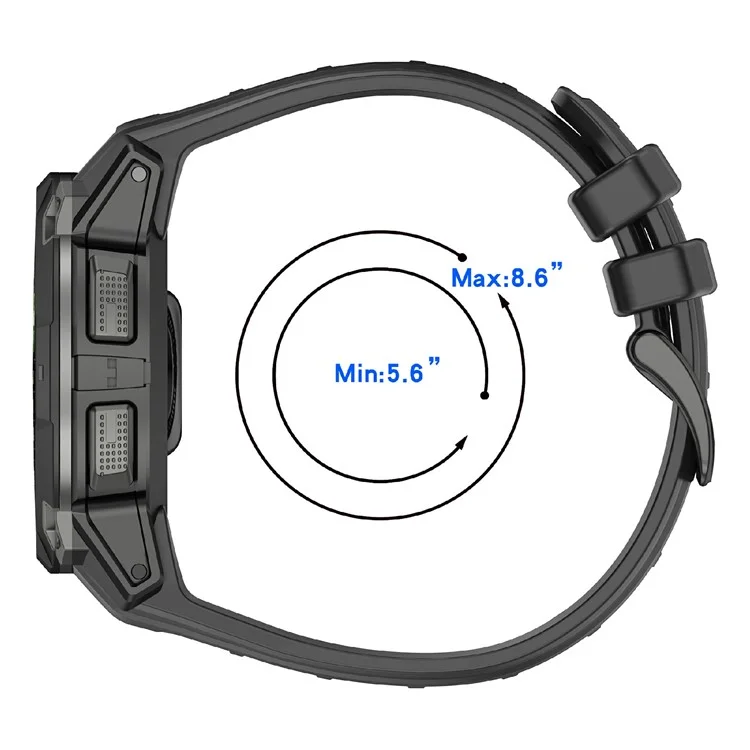 26mm Silicone Strap For Garmin Instinct 3 Solar  /  Instinct 3 AMOLED 50mm Replacement Watch Band - Orange