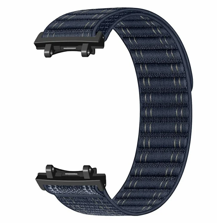 Für Huami Amazfit T-Rex 3 Nylon-Uhrenarmband mit PC-Verbinder verstellbares Armband - Dunkelblau