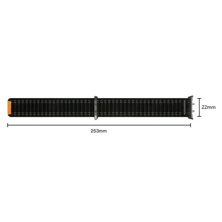 Für Huami Amazfit T-Rex 3 Nylon-Uhrenarmband mit PC-Verbinder verstellbares Armband - Dunkelblau