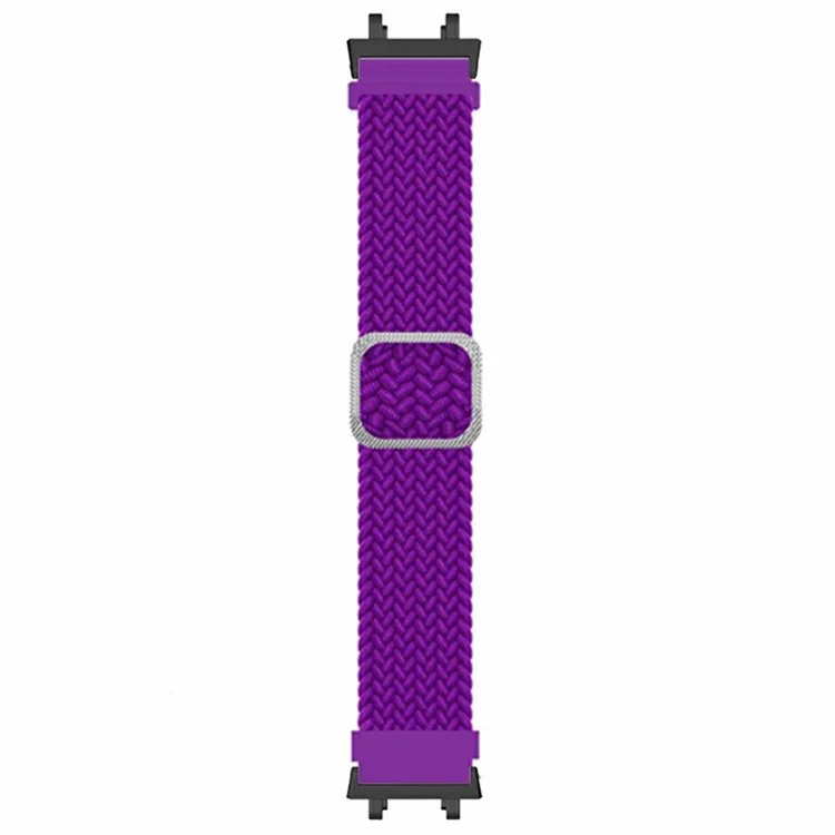 For Amazfit T-Rex 3 Bands Woven Fabric Elastic Watch Strap Replacement with PC Connector - Purple