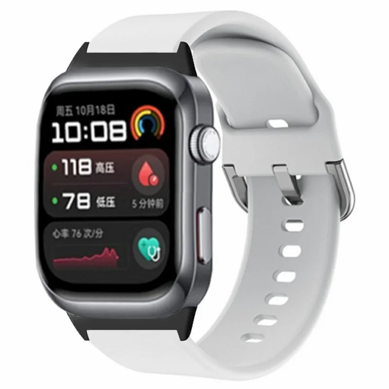 For Huawei Watch D2 Silicone Wristband Replacement Strap with Shieldable Air Cushion Reminder Function - White