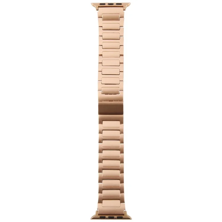 Watch Band For Apple Watch Series 10 9 8 7 SE 6 5 4 3 2 1 42mm 41mm 40mm 38mm Magnetic Foldable Buckle Metal Strap - Rose Gold