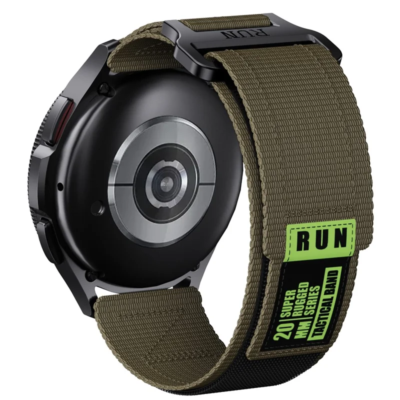 22mm Uhrenarmband Für Huawei Watch GT 5 Pro 46mm / GT 5 46mm / GT 4 46mm / Watch 4 Pro Nylon Klettverschluss Armband - Army Grün