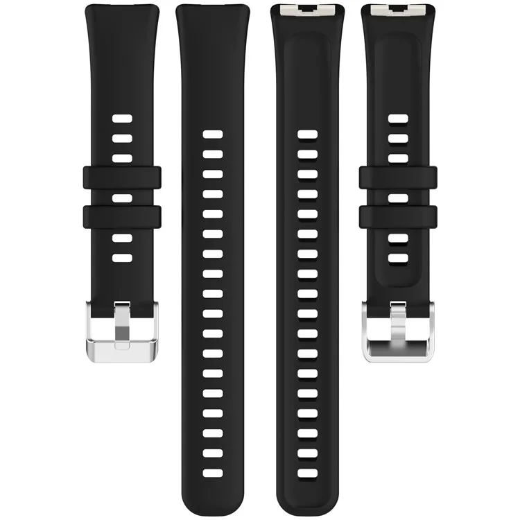 Silicone Watch Band For Huawei Band 10 NFC  /  10  /  9 NFC  /  9  /  8 NFC  /  8 High Quality Wristband Replacement Strap - Ivory White