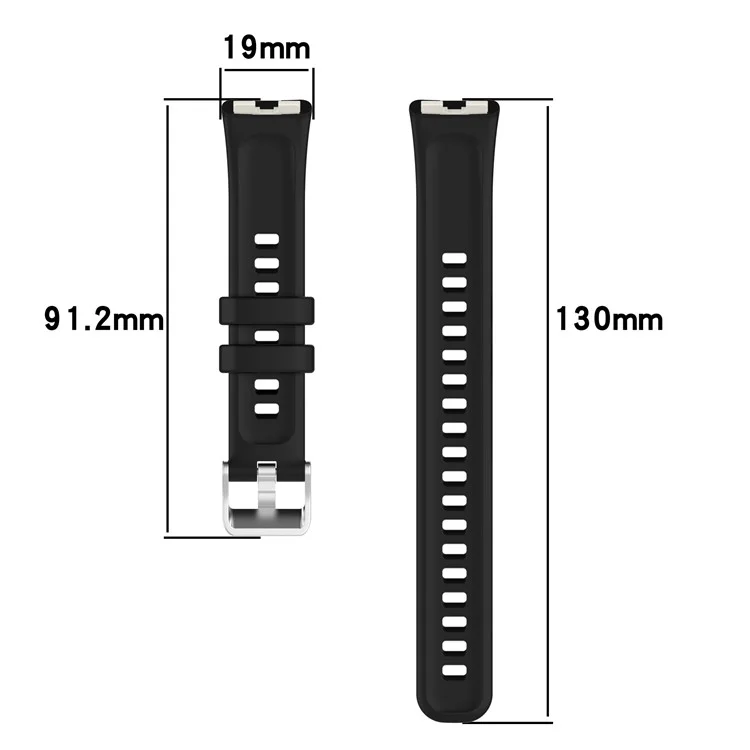 Silicone Watch Band For Huawei Band 10 NFC  /  10  /  9 NFC  /  9  /  8 NFC  /  8 High Quality Wristband Replacement Strap - Ivory White