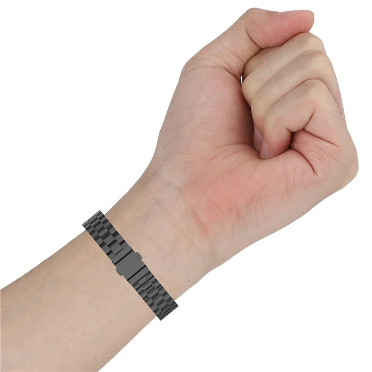 Stainless Steel Replacement Smart Watch Strap Watchband for Xiaomi Mi Band 5/6 - Rose Gold