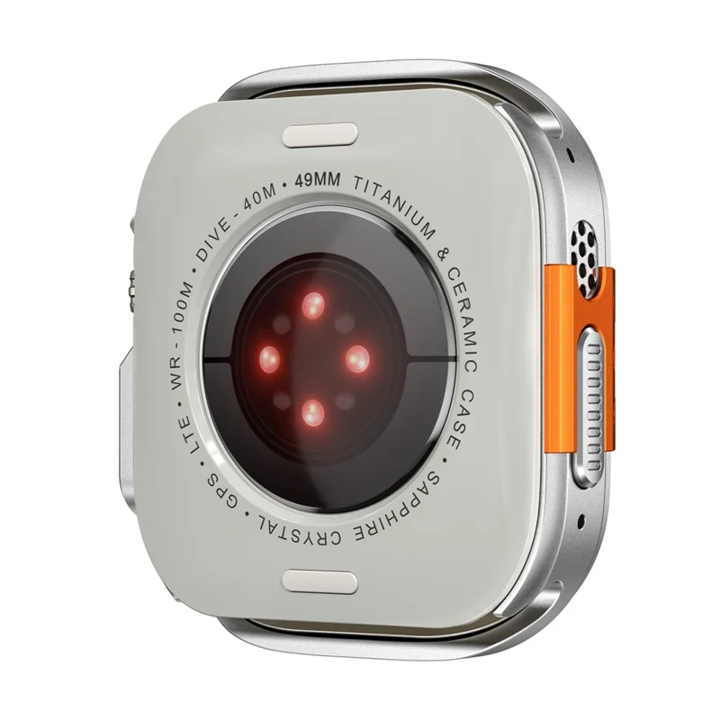 For Apple Watch Ultra 3 / Ultra 2 / Ultra 49mm Protective Case Drop Proof Metal + PC Watch Case Cover - Silver