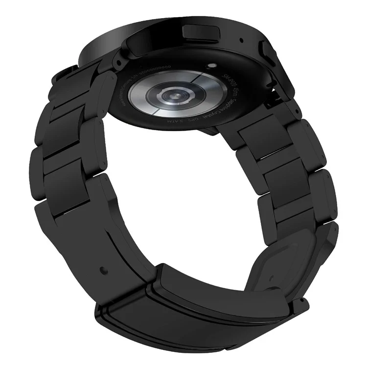Per Garmin / Huawei Cinturino Universale da 18mm a Forma di T con Fibbia Magnetica in Acciaio Inossidabile + Cinturino in Gomma - Nero