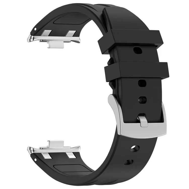 Pulseira de Silicone para Xiaomi Redmi Watch 5 / Watch 4 / Smart Band 9 Pro / 8 Pro Alça de Pulso Ajustável - Preto