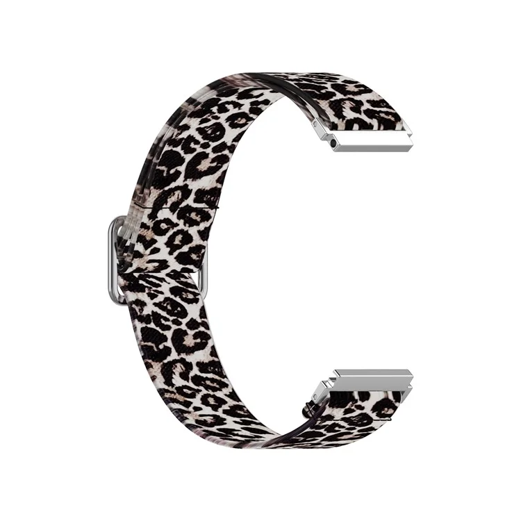 Correa de Reloj Inteligente de Nylon con Estampado Ajustable de 22 mm para Samsung Galaxy Watch 46 mm/Watch3 45 mm - Estampado de Leopardo