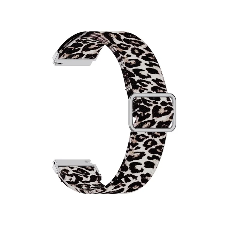 Correa de Reloj Inteligente de Nylon con Estampado Ajustable de 22 mm para Samsung Galaxy Watch 46 mm/Watch3 45 mm - Estampado de Leopardo