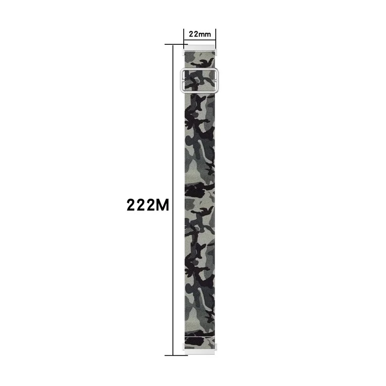 Correa de Reloj Inteligente de Nylon con Estampado Ajustable de 22 mm para Samsung Galaxy Watch 46 mm/Watch3 45 mm - Estampado de Leopardo