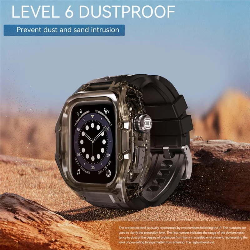SHELLBOX For Apple Watch Series 10 46mm IP68 Waterproof Integrated Watch Case with Silicone Watch Strap