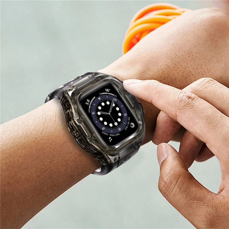 SHELLBOX For Apple Watch Series 10 46mm IP68 Waterproof Integrated Watch Case with Silicone Watch Strap