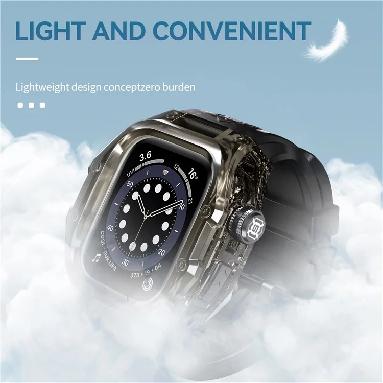 SHELLBOX For Apple Watch Series 10 46mm IP68 Waterproof Integrated Watch Case with Silicone Watch Strap