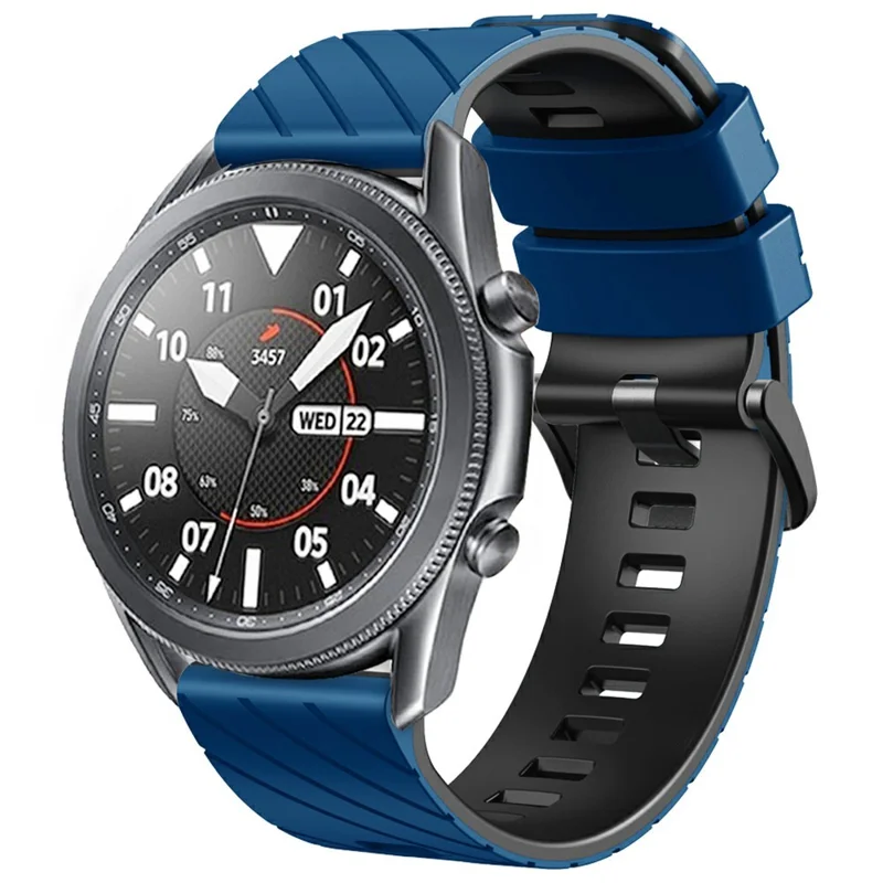 Silikon Armband für Suunto 9 Peak Pro / 9 Peak / Vertical / Race S / Race Zweifarbiger Ersatz-Uhrenarmband - Saphir+Schwarz