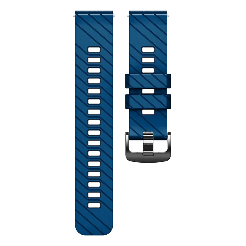 Silikon Armband für Suunto 9 Peak Pro / 9 Peak / Vertical / Race S / Race Zweifarbiger Ersatz-Uhrenarmband - Saphir+Schwarz