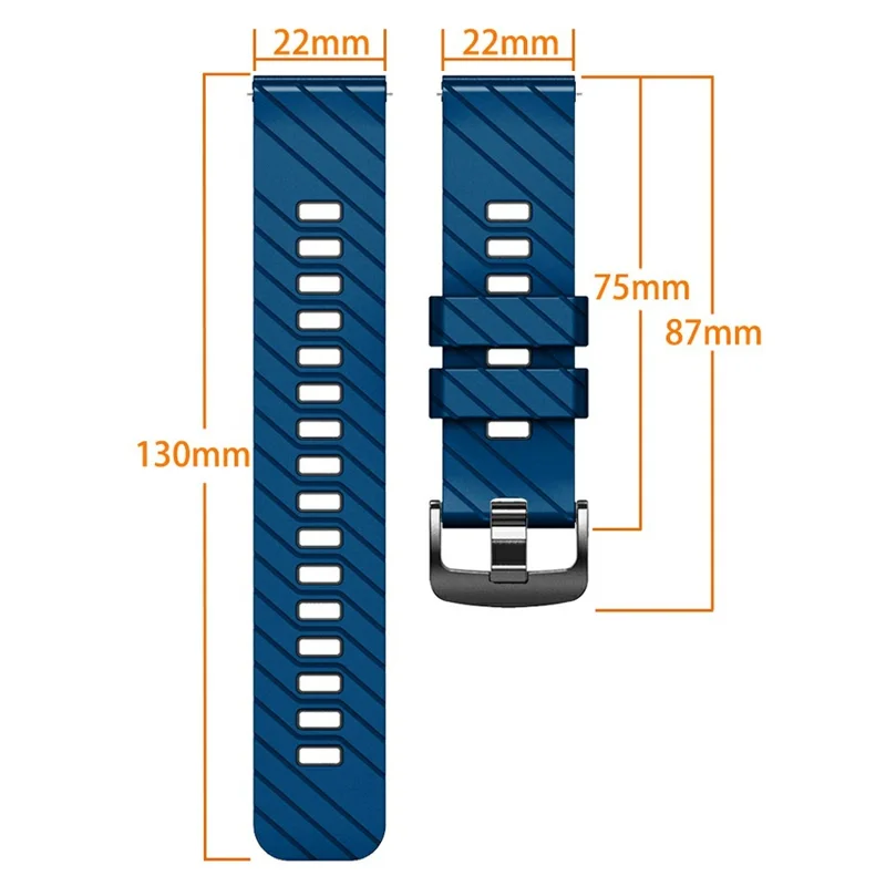 Silikon Armband für Suunto 9 Peak Pro / 9 Peak / Vertical / Race S / Race Zweifarbiger Ersatz-Uhrenarmband - Saphir+Schwarz