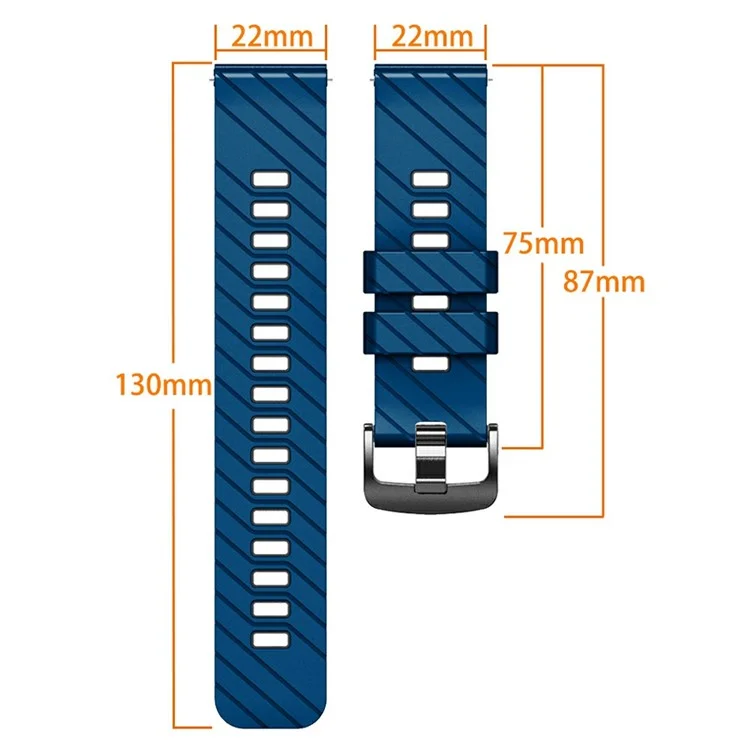 Silicone Band for Suunto 9 Peak Pro / 9 Peak / Vertical / Race S / Race Dual Color Replacement Watch Strap - Grey+Lime